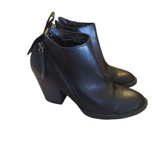 Dolce Vita booties‎ size 6US double zip openvegan leather black